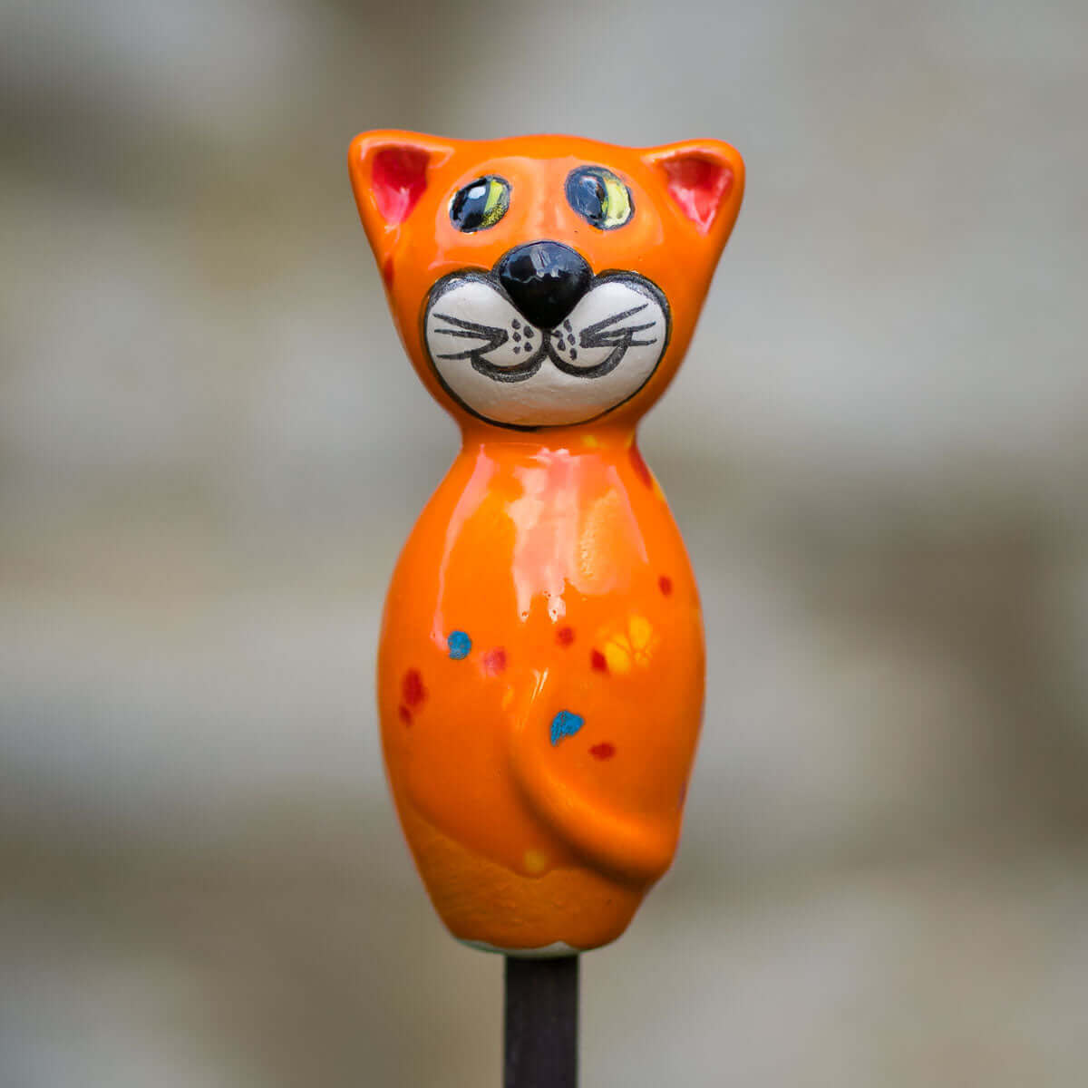 Keramik Katze Mini 7,5 cm in verschiedenen Farben
