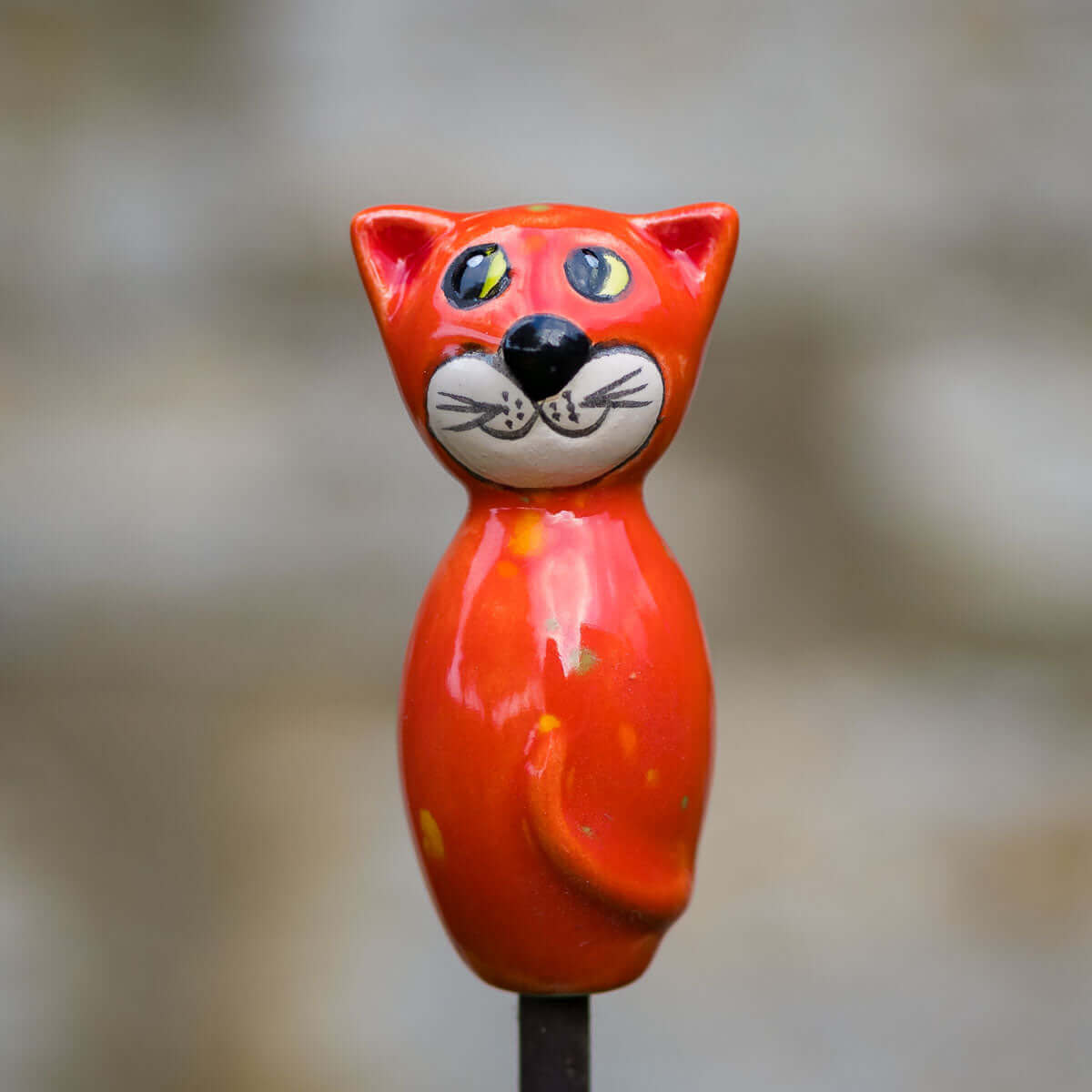 Keramik Katze Mini 7,5 cm in verschiedenen Farben