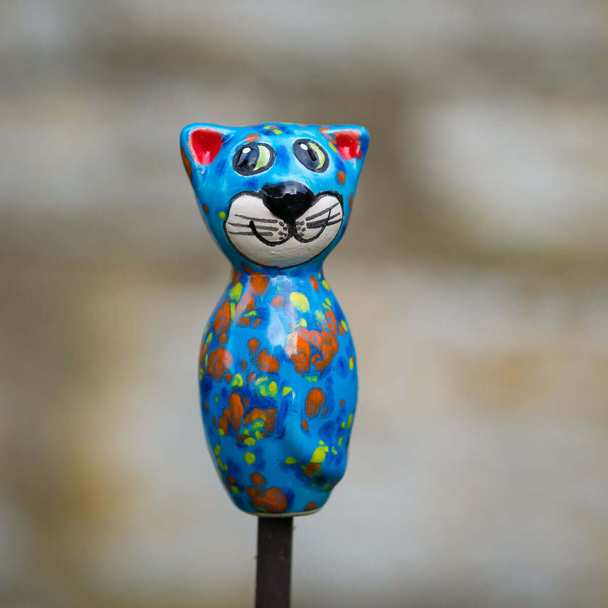 Keramik Katze Mini 7,5 cm in verschiedenen Farben